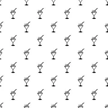 Cocktail pattern vector seamless Illustrazione stock