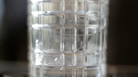 Cocktail poured into a glass. Macro Stock Footage