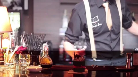Cocktail Preparation Stock Footage 76471471