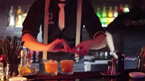 Cocktail Preparation Stock Footage 76472647