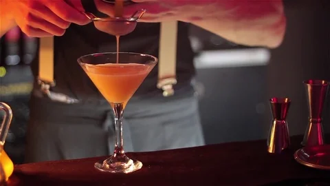 Cocktail Preparation Stock Footage 76472788