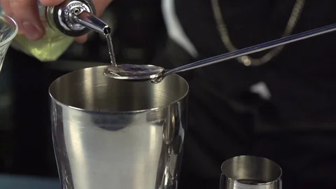 Cocktail Preparation Stock Footage 76472963