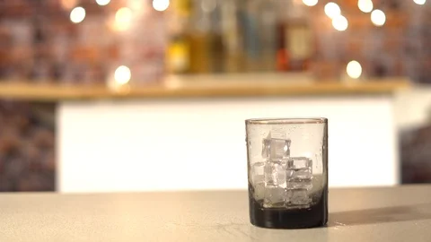 Cocktail on the rocks Stock Footage 102683360