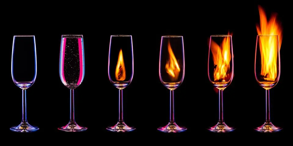 Cocktail set Stockfoto's