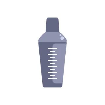 Cocktail shaker bar tool design on white background 库存插图