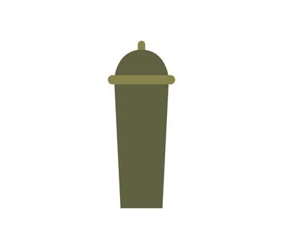 Cocktail shaker icon illustrated in vector on white background Stock Illustration