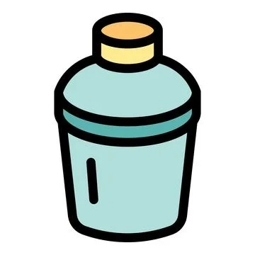 Cocktail shaker icon representing bartending and mixology Stock Illustration