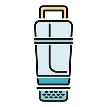 Cocktail shaker icon symbolizing mixing beverages and party drinks Stock Illustration