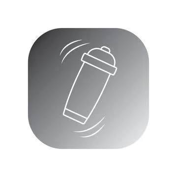 Cocktail shaker icon vector template Stock Illustration