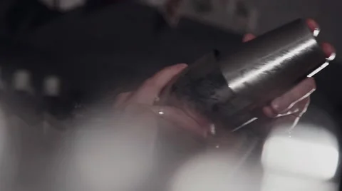 Cocktail shaking in slow motion Stock Footage 67858653