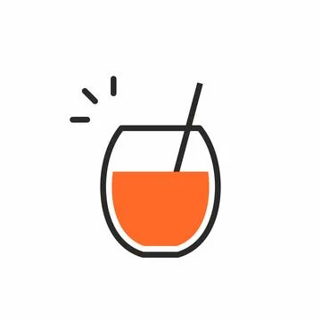 Cocktail shot icon Stock Illustration