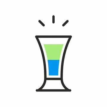 Cocktail shot icon Stock Illustration