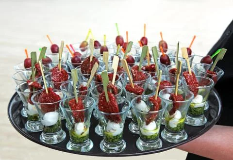 Cocktail snacks Foto stock