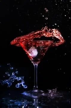 Cocktail splash 스톡 사진