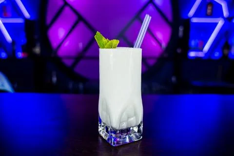 Cocktail stands on the table 库存照片