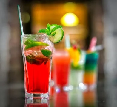 Cocktail on the table Foto stock