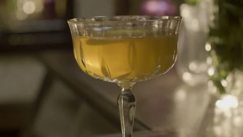 Cocktail with tea Stock Footage 220851994