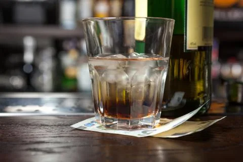 Cocktail with tips. Stock Photos