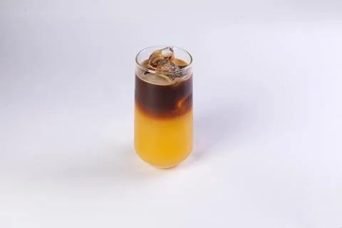Cocktail with two layers Stock Photos