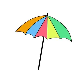 Cocktail umbrella Stock Illustration