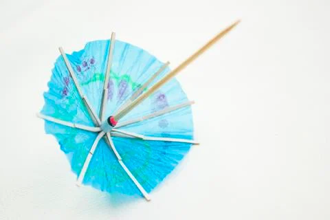 Cocktail umbrellas Stock Photos