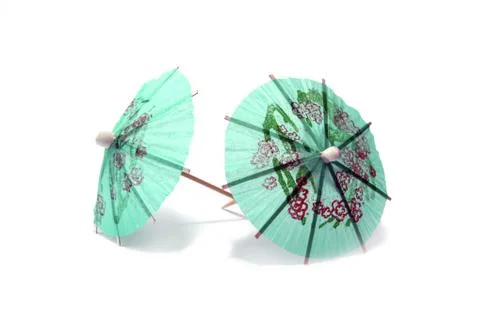Cocktail umbrellas Stock Photos