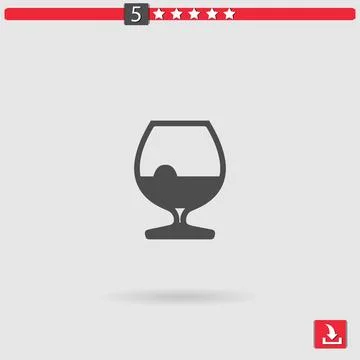 Cocktail vector icon Stock Illustration