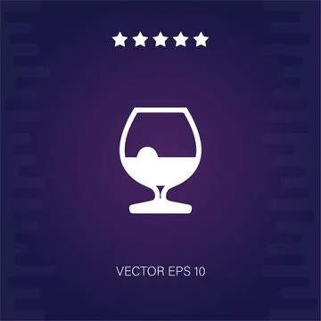 Cocktail vector icon Stock Illustration