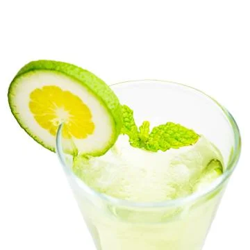 Cocktail on white background Stock Photos