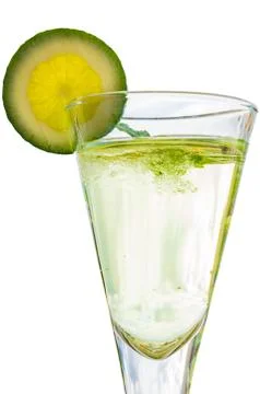 Cocktail on white background Stock Photos