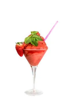 Cocktail on white background Stock Photos