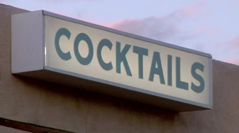 Cocktails, Bar Establishment Stock Footage 49044947
