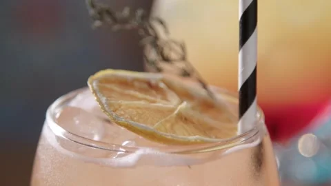 Cocktails closeup Stock Footage 245467812