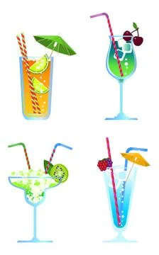 Cocktails Stock Illustration