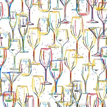 Cocktails pattern Seamless party background with cocktails Copyright: xZoo... Stock Photos