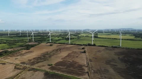 COCLE PANAMA  AUGUST 7 2025 Wind turbine towers 2 Video stock 317420573