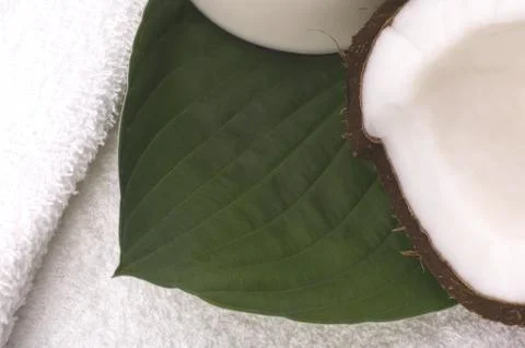 Coco bath items Stock Photos