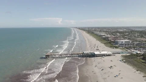 Coco Beach High Drone Shot Stock Footage 229499110