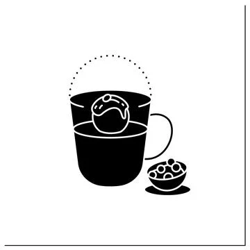 Coco bombs glyph icon Stock Illustration