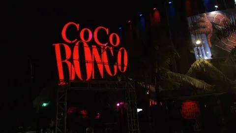 Coco Bongo sign Stock Footage 113360807