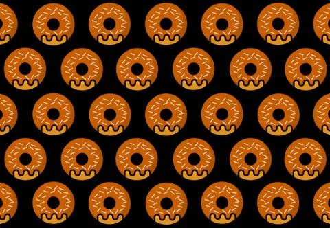 Coco Donut black Stock Illustration