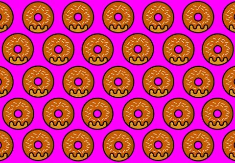 Coco Donut light purple Stock Illustration