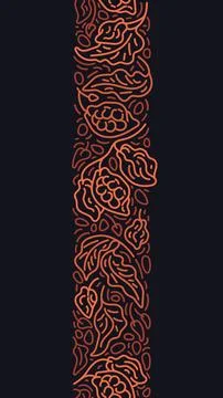 Cocoa abstract linear print. Dark chocolate decor Stock Illustration