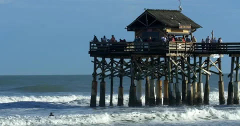 Cocoa Beach Pier  Stock Footage 59508852
