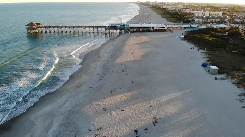 Cocoa Beach Pier Stock Footage 125701448