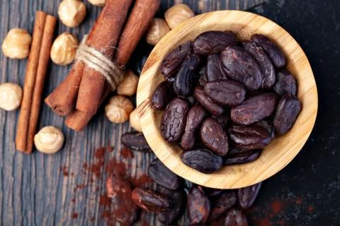 Cocoa beans Stock Photos