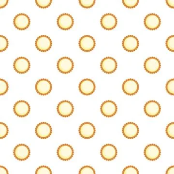 Cocoa biscuit pattern seamless vector Stock Illustration