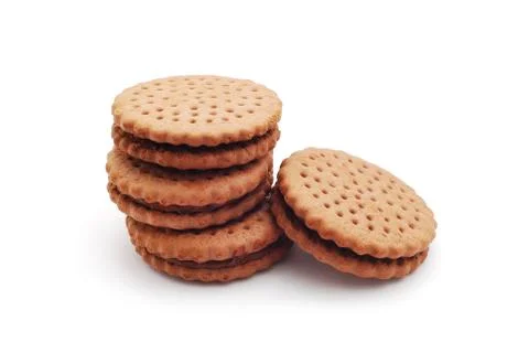 Cocoa biscuits Stock Photos