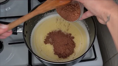 Cocoa butter milk Video stock 171751054