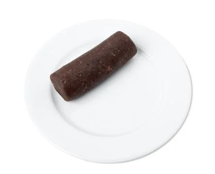 Cocoa cake with walnuts and biscuits. Fotos Stock